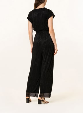 s.Oliver BLACK LABEL Jumpsuit with glitter thread, Color: BLACK (Image 1)