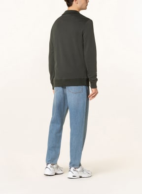 TRUSTED HANDWORK Half-zip sweater NASHVILLE, Color: KHAKI (Image 1)