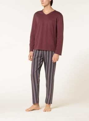 mey Pajamas , Color: DARK RED/ GRAY (Image 1)