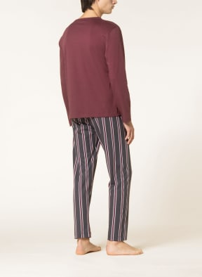 mey Pajamas , Color: DARK RED/ GRAY (Image 1)