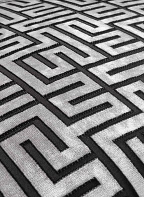 ROHLEDER Decorative cushion QUANTUM with down filling, Color: LIGHT GRAY/ BLACK (Image 1)