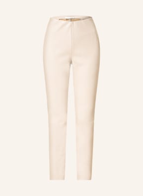oui Leggings in Lederoptik , Farbe: HELLGRAU (Bild 1)