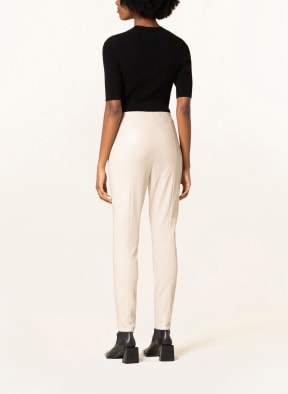 oui Leggings in Lederoptik , Farbe: HELLGRAU (Bild 1)