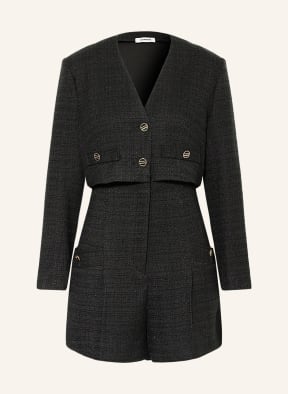 SANDRO Tweed-Jumpsuit, Farbe: SCHWARZ (Bild 1)