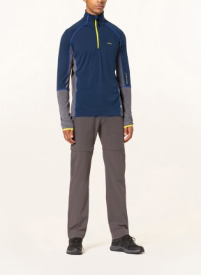 me°ru' Undershirt SLAGELSE with merino wool, Color: BLUE/ GRAY (Image 1)