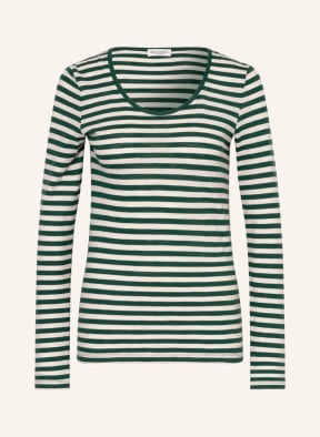 Marc O'Polo Long sleeve shirt , Color: WHITE/ DARK GREEN (Image 1)