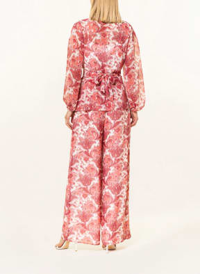 Phase Eight Wrap blouse ARABELLA, Color: WHITE/ RED/ GOLD (Image 1)