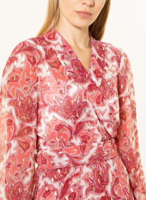 Phase Eight Wrap blouse ARABELLA, Color: WHITE/ RED/ GOLD (Image 1)