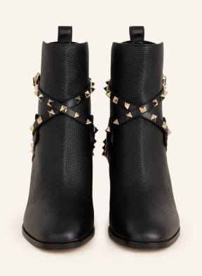 VALENTINO GARAVANI Ankle boots ROCKSTUD with rivets in black