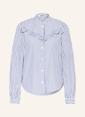 VANILIA Bluse, Farbe: WEISS/ BLAU (Bild 1)