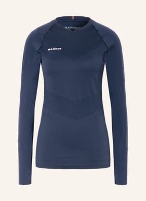 MAMMUT Longsleeve TRIFT mit Merinowolle, Farbe: DUNKELBLAU (Bild 1)