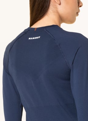 MAMMUT Longsleeve TRIFT mit Merinowolle, Farbe: DUNKELBLAU (Bild 1)