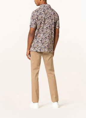 TED BAKER Piqué-Poloshirt TORIDON, Farbe: DUNKELLILA/ GRÜN/ WEISS (Bild 1)