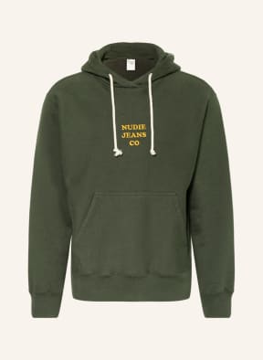 Nudie Jeans Hoodie FREDRIK, Farbe: DUNKELGRÜN (Bild 1)