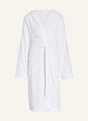 VOSSEN Unisex-Bademantel TEXAS mit Kapuze, Farbe: WEISS (Bild 1)