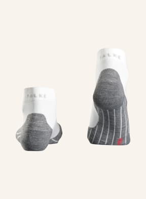 FALKE Running socks RU4 SHORT, Color: WHITE/ GRAY (Image 1)