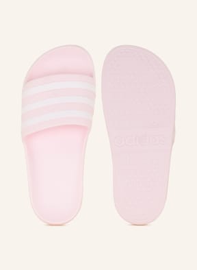 Hot pink hotsell adidas slides