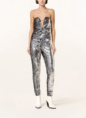 ISABEL MARANT Trousers MADILIO with reversible sequins , Color: SILVER (Image 1)
