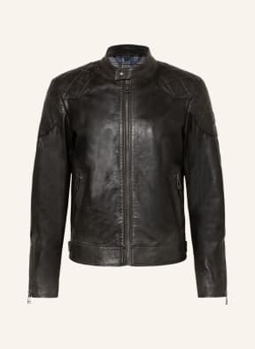 BELSTAFF Leather jacket OUTLAW in black
