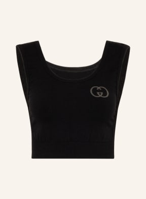 GUCCI Cropped top, Color: BLACK (Image 1)