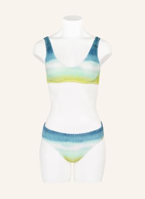 watercult Bügel-Bikini-Top OMBRÉ FLOW, Farbe: PETROL/ MINT/ DUNKELGELB (Bild 1)