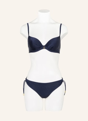 watercult Underwired bikini top MAKRAMÉ LOVE, Color: DARK BLUE (Image 1)