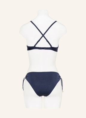watercult Underwired bikini top MAKRAMÉ LOVE, Color: DARK BLUE (Image 1)