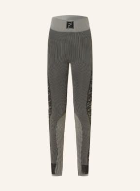 FENDI Leggings in gray black