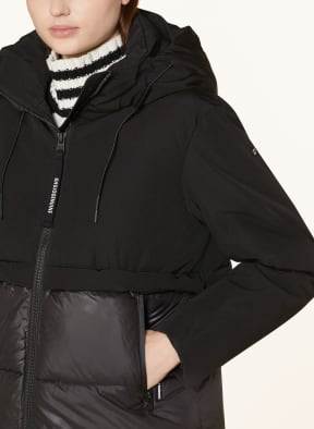 khujo Quilted jacket black mixed materials in in WAYRA