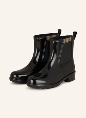 Tommy hilfiger glossy ankle rain sale boots