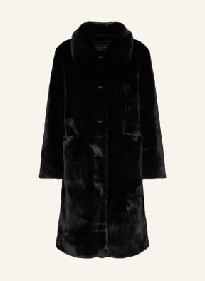 ALLSAINTS Faux fur coat SORA in black