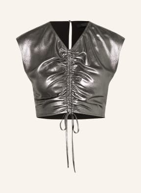 ALLSAINTS Cropped top CARLA in silver