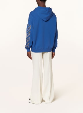 Blue off hot sale white hoodie
