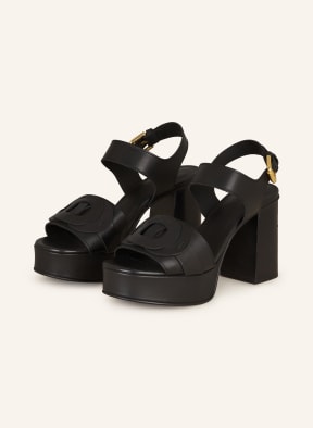 SEE BY CHLO Platform sandals LOYS in 999 black