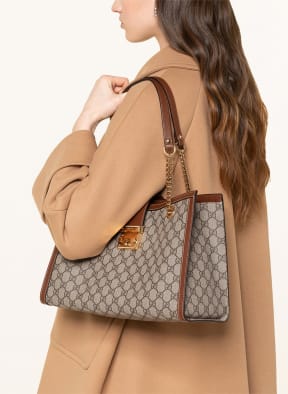 Padlock leather handbag Gucci Beige in Leather - 28047803