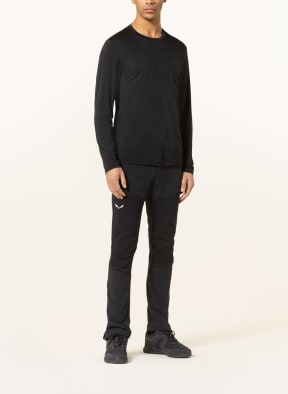 icebreaker Long sleeve shirt SPHERE II with merino wool, Color: BLACK (Image 1)