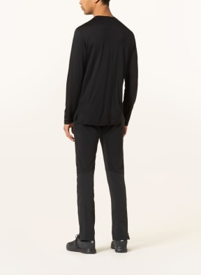 icebreaker Long sleeve shirt SPHERE II with merino wool, Color: BLACK (Image 1)