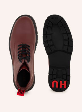 Hush puppies new arrivals red boots