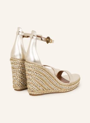 Kurt geiger white wedge sandals online