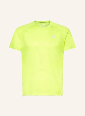 UNDER ARMOUR Running shirt UA STREAKER with mesh in neon green