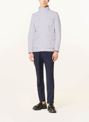 HERNO LAMINAR Field jacket in linen in cream