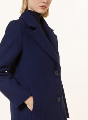 Barbour wool coat womens Blue top