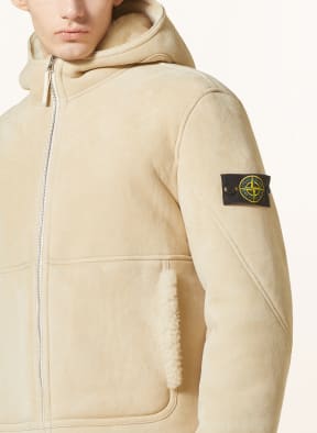 Stone island online coat fur
