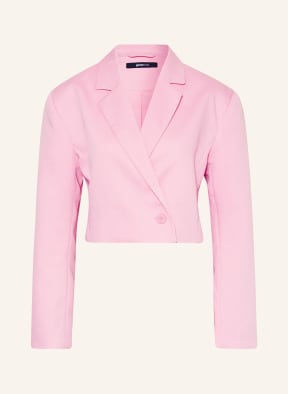 Hot pink cropped sale blazer