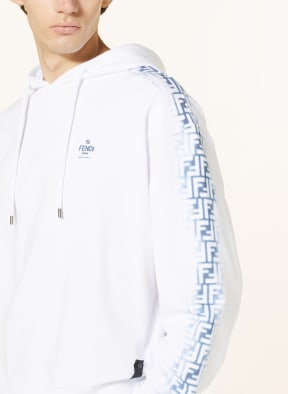 FENDI Hoodie in white blue