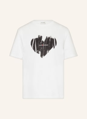 Saint laurent black t shirt women's 2025