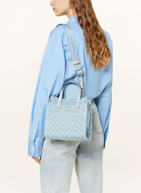 Light blue sales coach tote