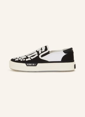 AMIRI Slip on sneakers SKELETON in white black