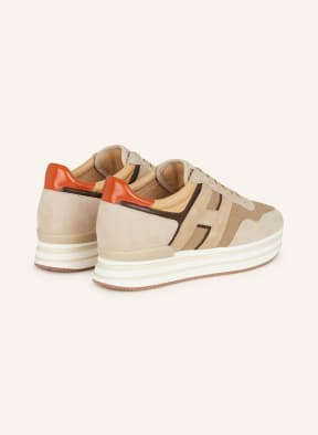 HOGAN Sneakers ALLACCIATO in camel orange beige