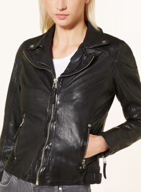 gipsy Leather jacket in black GWMAIZY